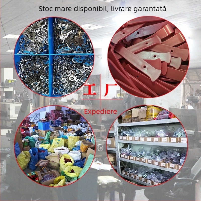 Set de unelte din oțel inoxidabil pentru demontarea sistemului audio auto și a panourilor de ușă (6 piese) – Horn nailer, lungime 240 mm, diametru 21 mm, rezistent la explozie