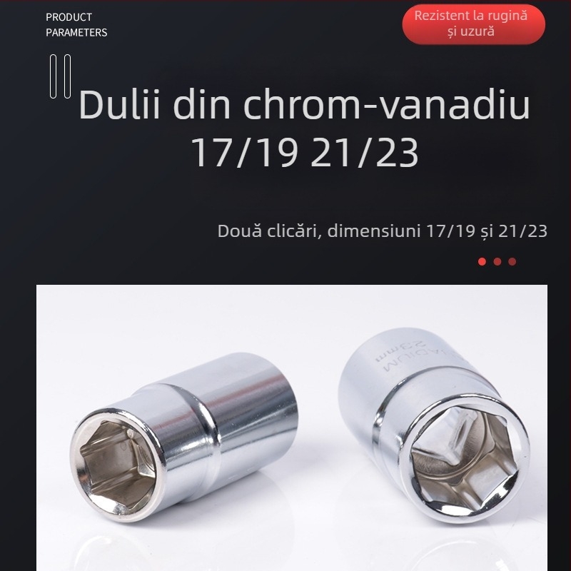 Cheie tubulară telescopică pentru automobile – lungire, economie de efort; marca Yishun; din oțel 45#; cromată