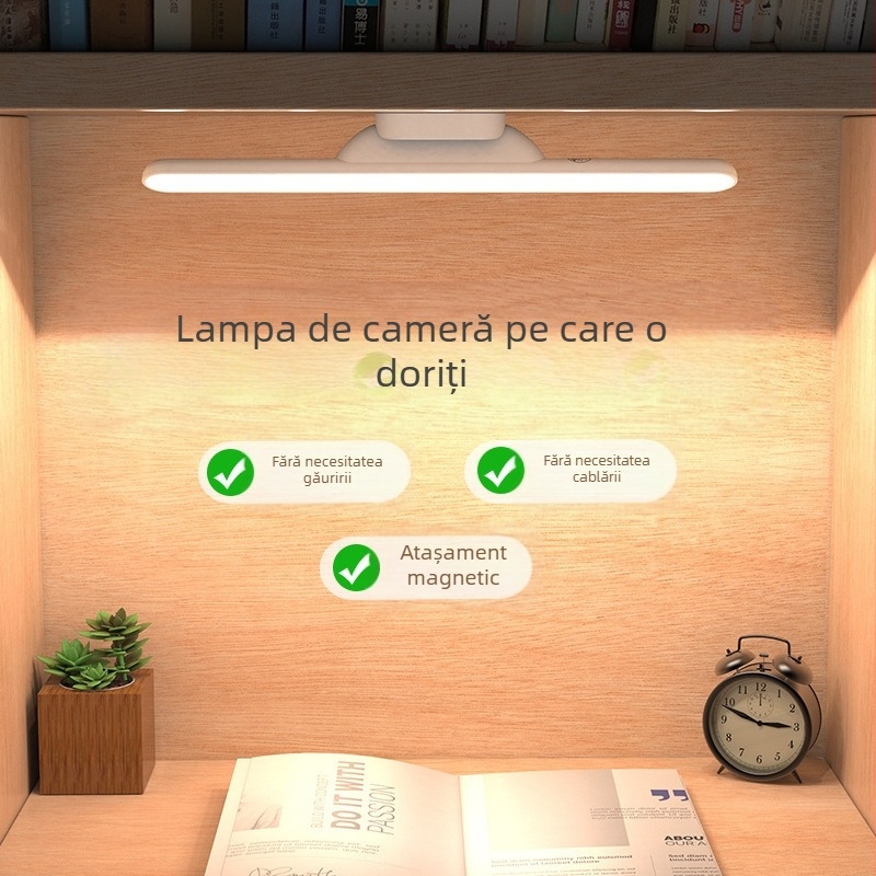 Lampa de birou LED cu protecție pentru ochi, comutator tactil, baterie încorporată, reglaj al intensității luminii