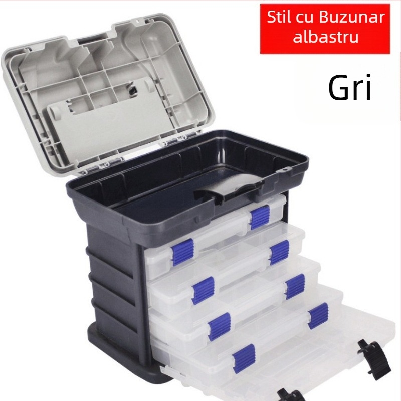 Cutie de pescuit Lure No.7, construcție PP cu 4 straturi, capacitate sub 9