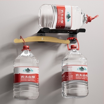 Raft de perete pentru biciclete – depozitare interioară, model 2001-1; materiale: oțel carbon și bambus; greutate 3 kg; potrivit pentru biciclete, biciclete de munte și snowboarduri