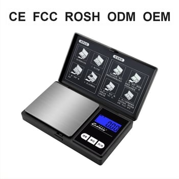 DGGY-258 Cântar de buzunar portabil — oțel inoxidabil, mini cântar electronic pentru bijuterii, precizie 0,01 g