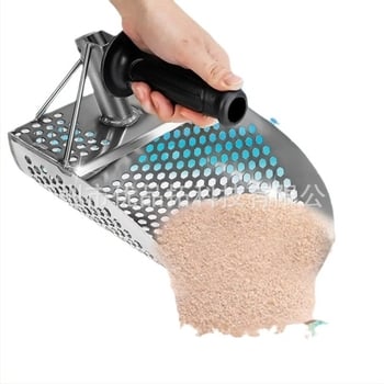 Lingură de nisip pentru detectare a metalelor, din oțel inoxidabil 304, greutate 1250 g, model 304 Metal Sand Scoop, brand Youpintuo, personalizare disponibilă