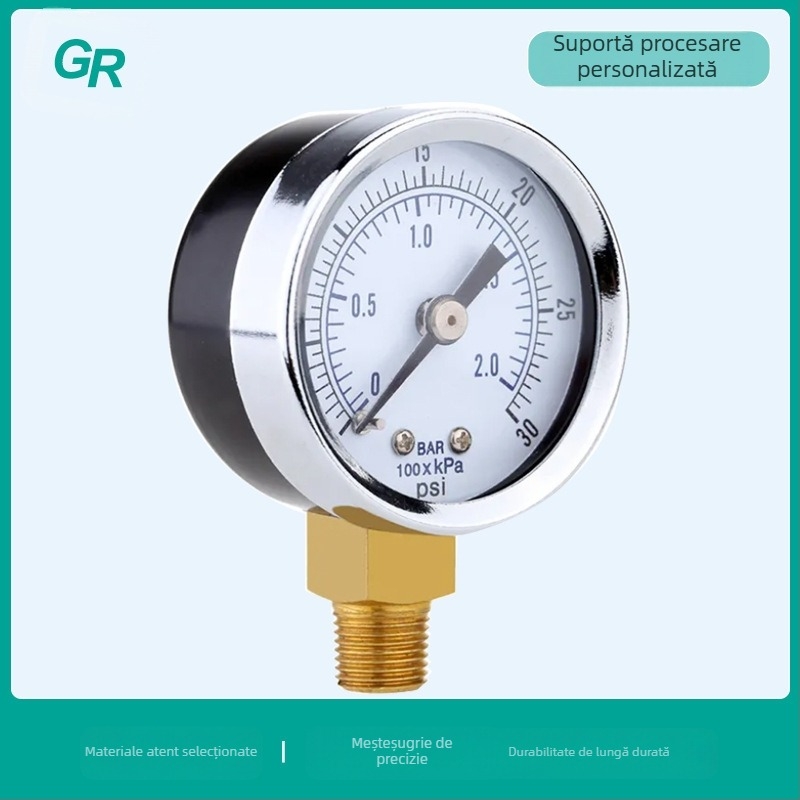 Manometru de precizie cu conexiune radială, interval 0-0.2, precizie 2.5, temperatura ambientală -25 la 55, model Y-40A