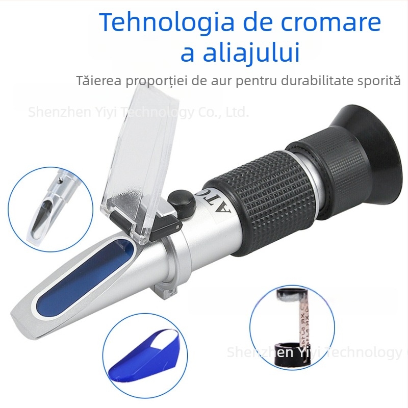 ATC 0-80% refraktometru – portabil, măsurător de concentrație, model THE01504B, precizie 0.2, rezoluție 1