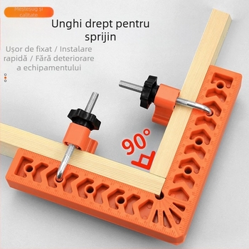 Riglă de poziționare 2 în 1 cu măsurare a grosimii, pentru rigla pătrată din marmură și tâmplărie
