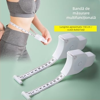 Rigă de măsurare a circumferinței corpului în formă de Y | Material: ABS/PVC/fibră de sticlă | Lățimea benzii: 1,5 | Măsurare versatilă pentru talie, șolduri, braț, picior și abdomen