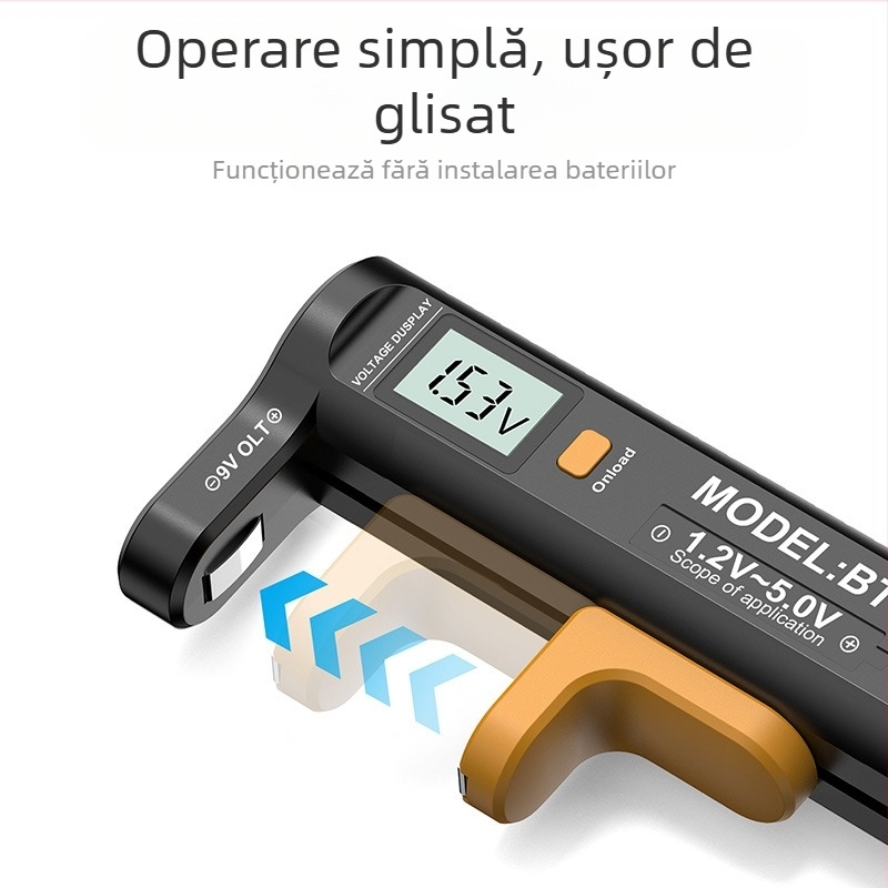 DT169 Tester de tensiune pentru baterii uscate, afișaj digital, interval 1.2–5.0 V, brand Far-created