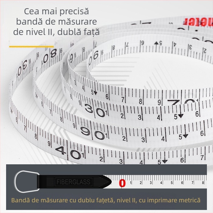 Keda bandă de piele cu tambur disc, bandă din fibră, manivelă manuală, instrument de măsură pentru inginerie, model 3150