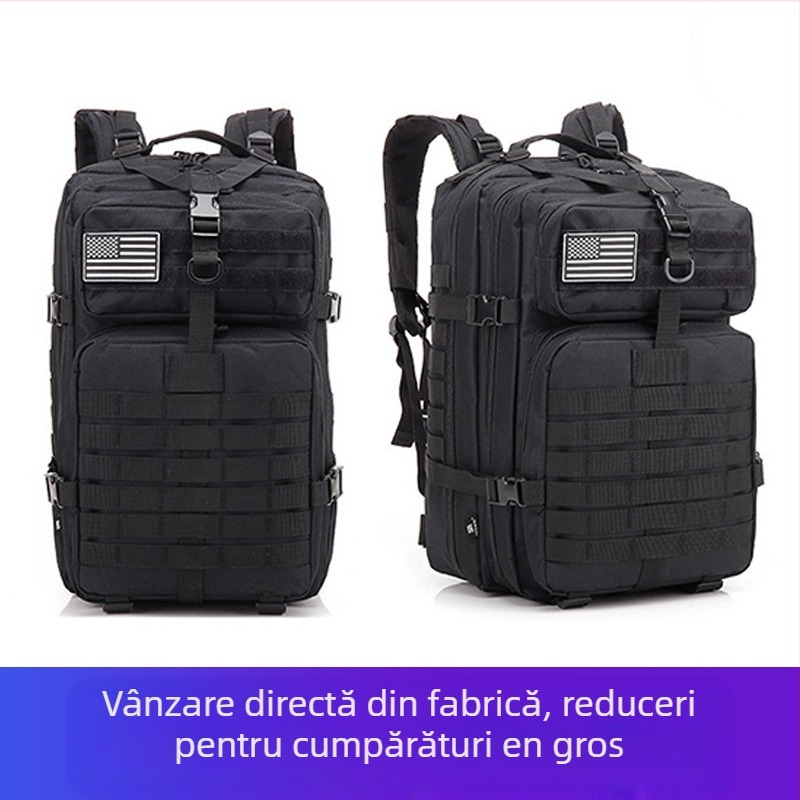 Rucsac tactico camuflat pentru drumeții și ciclism, cu buzunar plasă, model Military bag, origine: Jinhua, Zhejiang; marcă: Other