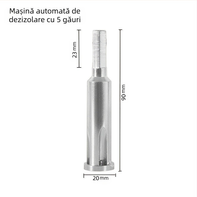 Conector terminal paralel pentru cablu — fără decojire, oțel dur, 220V, pentru fire de 5 conductori 4 mm², înfășurare rapidă