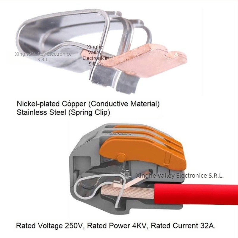 Set bloc terminal crimp, 60 bucăți, serie Conector, acoperire PE, conector rapid