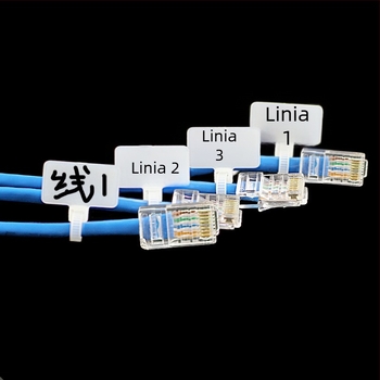 Legătură din nylon cu închidere automată, tip etichetă, etichetă dublă, PA66, CHCC