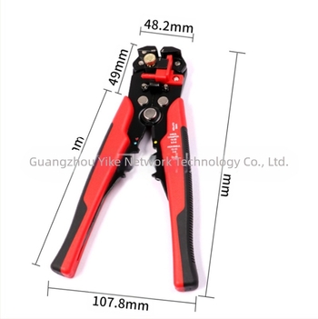 Cinci în unu: clește automate pentru dezizolarea cablurilor, cu miez de cupru, gură plată, 0.2-6 mm², prindere 170 mm, greutate 380 g, mâner PP+TPR