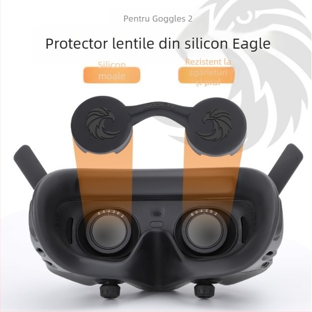Capac de protecție a lentilei din silicon pentru DJI Avata Goggles 2 – rezistent la praf și zgârieturi
