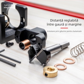 Deschizător de găuri poziționare 35 mm pentru balamale de dulap – unealtă de tâmplă