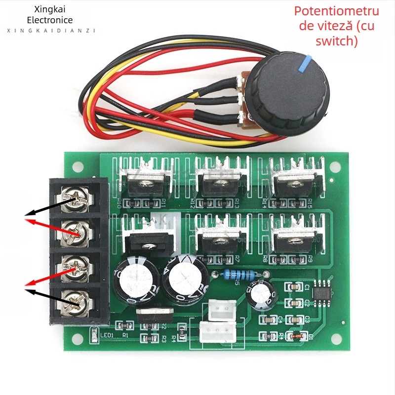 Controler PWM pentru motor DC cu perii, 12-48V, 40A, putere înaltă