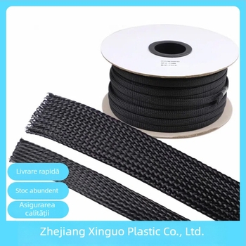 Manșon pentru cablaj auto, țesătură PET, ignifug V0, 100°C, 1000V