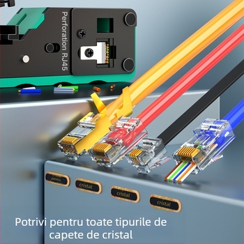 Unealtă multifuncțională de crimpare a cablurilor pentru capul de cristal – Calitate profesională, oțel cu carbon înalt, multiple capacități de crimpare, CODITE/VODIT