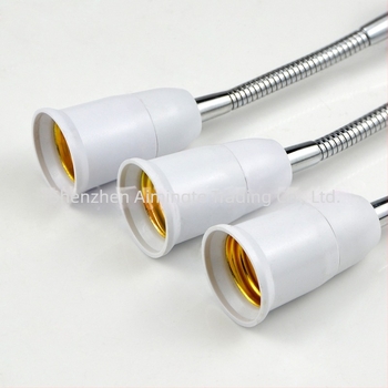 Suport lampă E27 cu cap rotativ și cablu de prelungire, corp PC ignifug, 85-265V, 2A