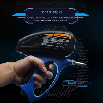 Pistol pneumatic de sablare cu Nisipo? pentru sticlă și gravură pe morminte, rezistent la coroziune, seria 1, clasificare 11, domeniu de aplicare 4