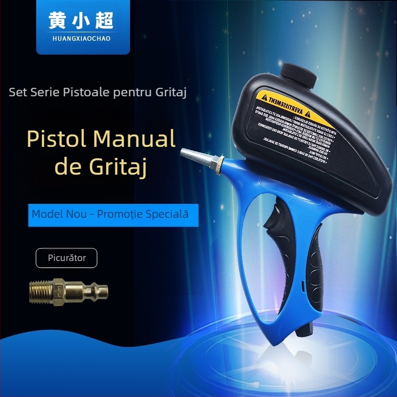 Pistol pneumatic de sablare cu Nisipo? pentru sticlă și gravură pe morminte, rezistent la coroziune, seria 1, clasificare 11, domeniu de aplicare 4
