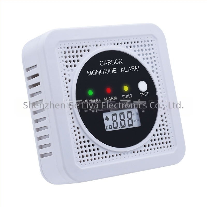 Detector combinat CO și fum, 360° detecție, cablat, montaj pe perete, acoperire de 30 m², alimentare 4,5V