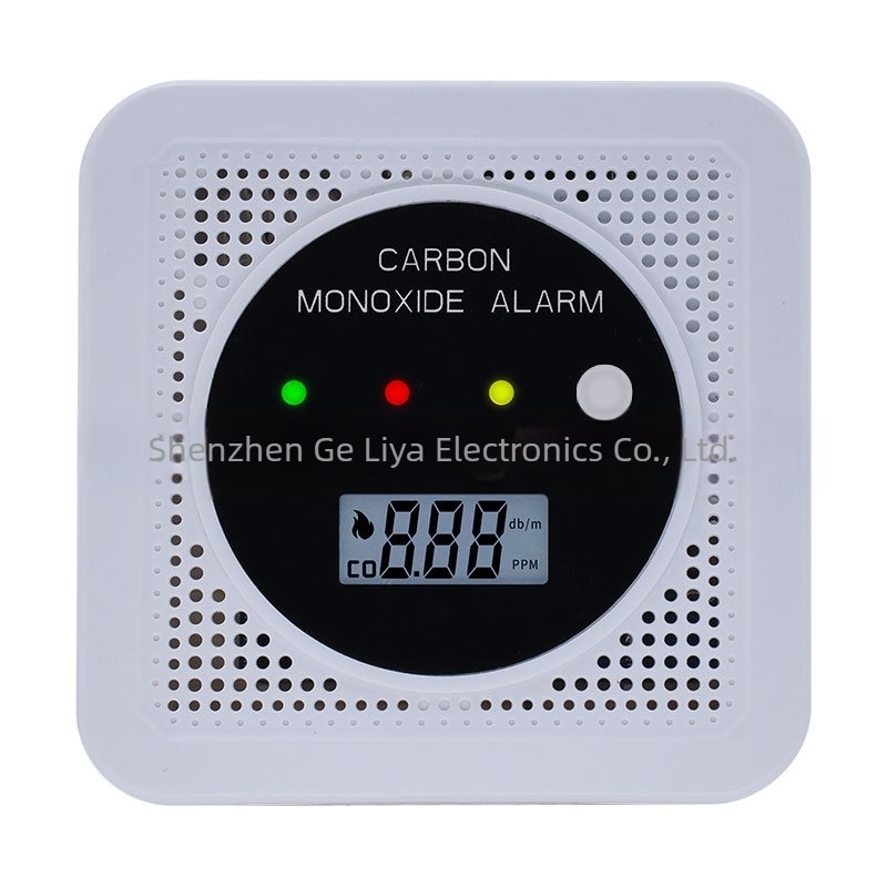 Detector combinat CO și fum, 360° detecție, cablat, montaj pe perete, acoperire de 30 m², alimentare 4,5V