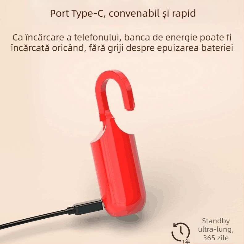 Lacăt de uz casnic – Tip E, oțel aliat, pentru genți, rucsacuri și dulapuri, stil modern minimalist