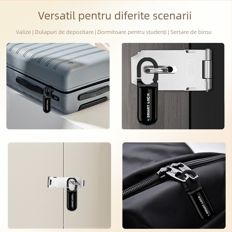 Lacăt de uz casnic – Tip E, oțel aliat, pentru genți, rucsacuri și dulapuri, stil modern minimalist