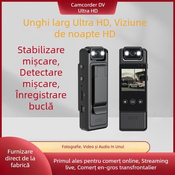 Cameră HD pentru înregistrări de conferințe, senzor 2 MP, ecran LCD 1,3 inch, stocare TF, autonomie baterie 5 ore, carcasă din plastic