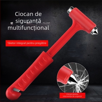 Cioc de siguranță pentru geamul mașinii, două funcții, cap conic, metal și plastic, 100 g