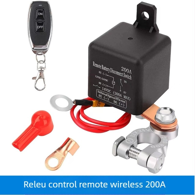 Comutator auto fără fir 200A cu control de la distanță – releu întrerupător