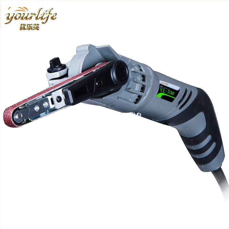 Mașină portabilă de șlefuit cu bandă abrazivă – alimentare la priză, 220V, greutate 1,9 kg, cablu 2,2 m, pentru decor interior.