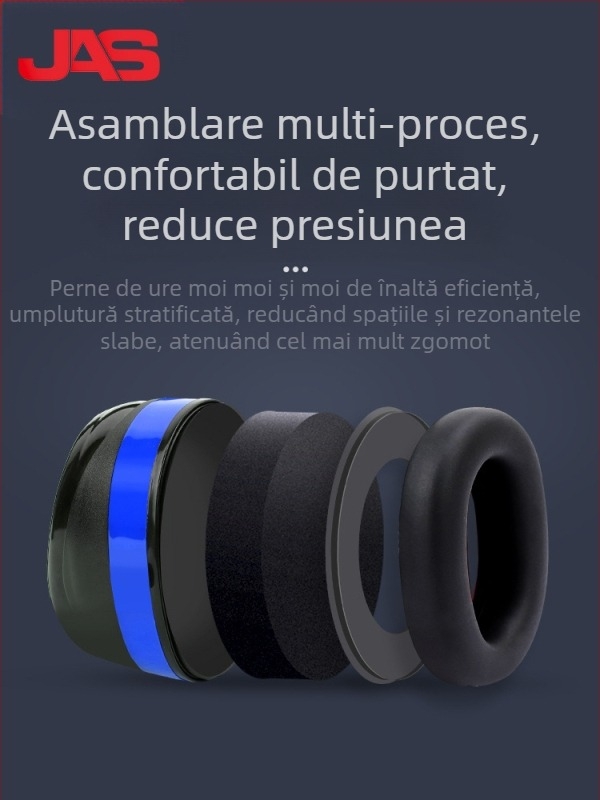 Juansi EM588 Mască de urechi – Izolare fonică pentru somn, Reducere a zgomotului industrial