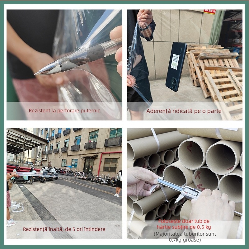 Qiwei LDPE Film de întindere industrial – Film de protecție transparent pentru ambalare, procesare personalizabilă