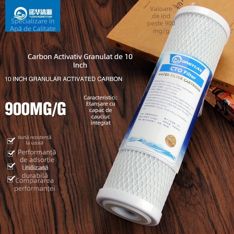 Element de filtru pentru purificator de apă, cărbune activ, pentru absorbția mirosurilor și a metalelor grele