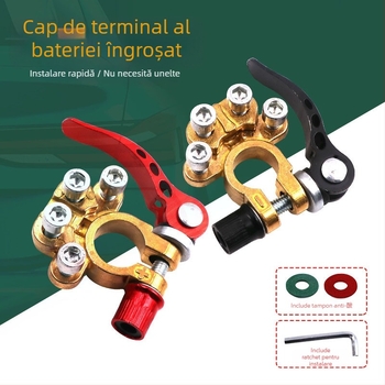 Set universal de terminale pentru baterie auto, din alamă, cu conectori multipli, model NLS, Shaft Worker