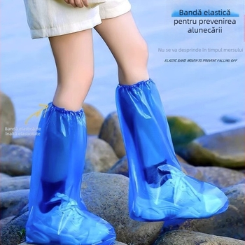 Acoperitori impermeabili pentru încălțăminte, de unică folosință, înalți, elastici, din plastic (EVA/Cauciuc), pentru adulți și copii