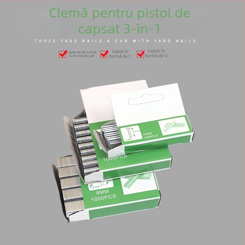 Pistol cuie ZHCY, seria Code Nail, unealtă cu aer pentru cuie, domeniu de aplicație: 10, compatibil cu cuie drepte, în formă de U și pentru rame