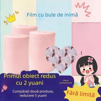 Role folie cu bule, grosime extra, lățime 60 cm × 36 m, bule medii, diametru 1,5 cm, înălțime 3 mm