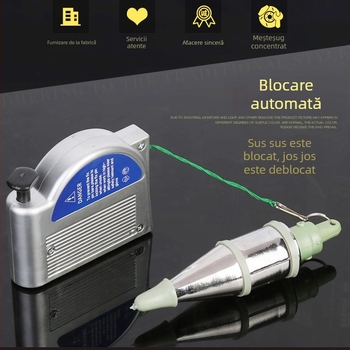 Instrument de măsurare vertical pentru construcții cu coborâre magnetică a firului, model Magnetic wire drop, Taibao, rază de 6 m