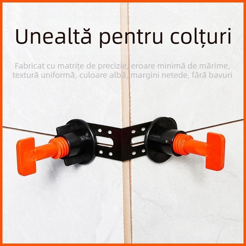 Instrument de nivelare a plăcilor în colț Xuanxuan – PP material, reglaj înălțime, ajutor de poziționare, precizie înaltă, multifuncțional