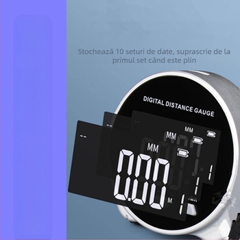 Tuomei riglă electronică cu rulare — măsurări de raze și suprafețe cilindrice, suprafețe plane și neregulate, instrument multifuncțional de măsurare