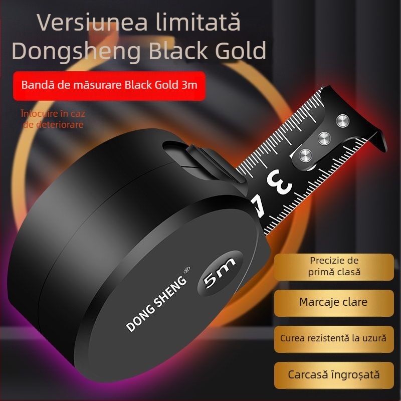 OTHERKA Ruletă din oțel inoxidabil, rezistentă la uzură și la cădere