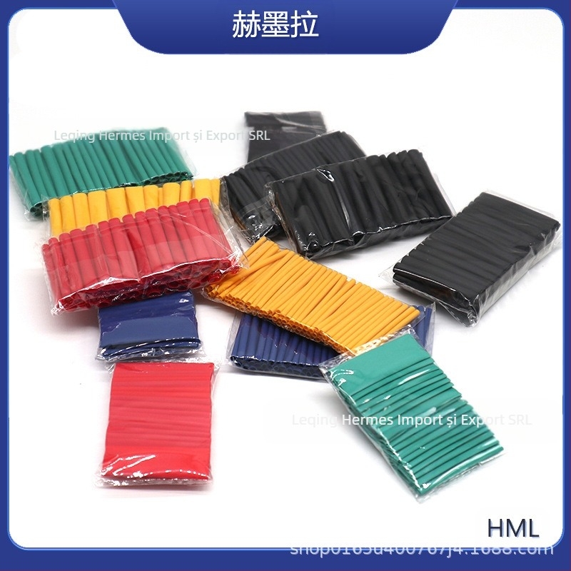 Kit tuburi termoretractabile, 530 buc., material PE, VW-0 clasă, certificat RoHS