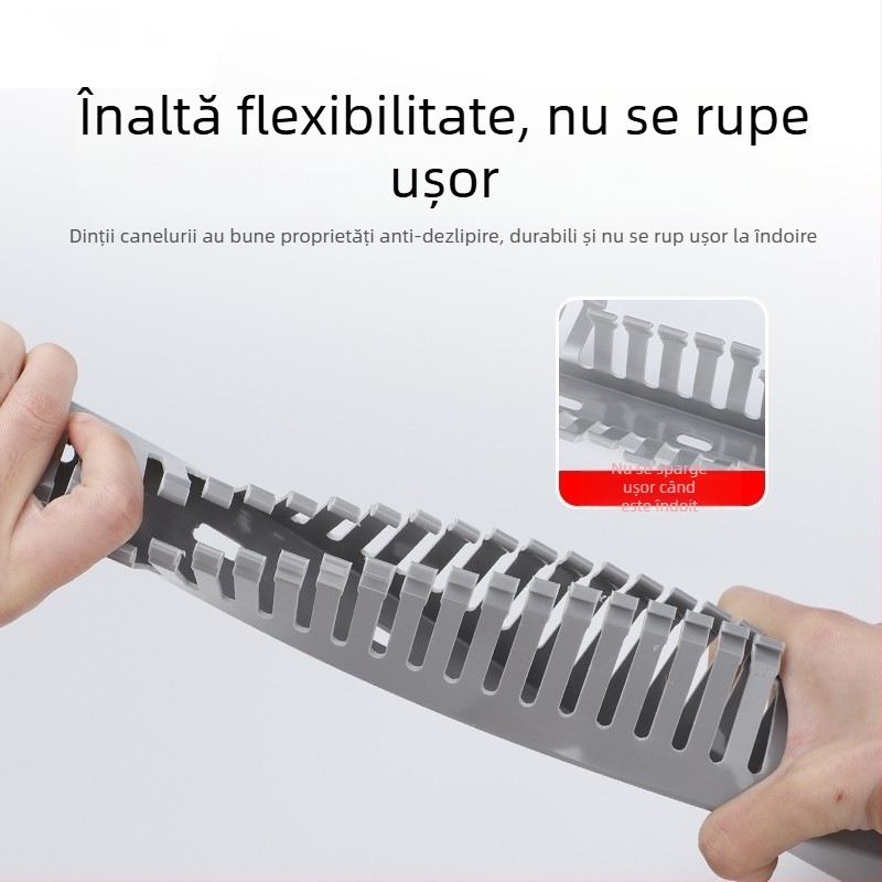 Canal PVC industrial pentru cabluri cu rezistență ridicată și izolație ignifugă destinat cutiilor de distribuție și panourilor de control