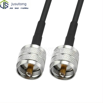 Cablu coaxial RG58, PL259 masculin la PL259 masculin, cablu RF cu pierderi reduse pentru transmisia semnalului
