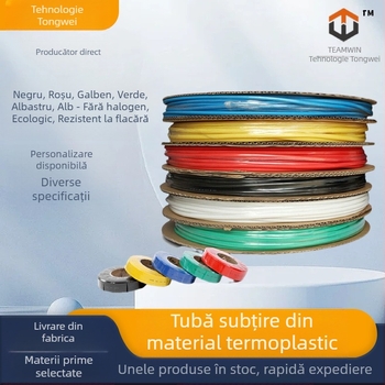 Tub termocontractibil de izolație, PE, rezistență la 125°C, prelucrare și personalizare disponibile