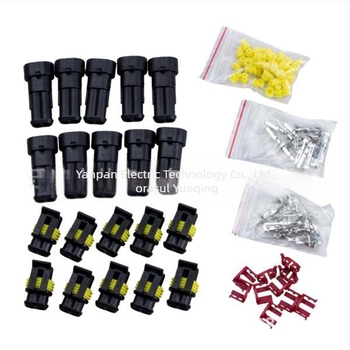 YANP conector HID etanș 2P1.5, set de conectori auto pentru electronica auto, izolație din nylon ignifug, marca YANP